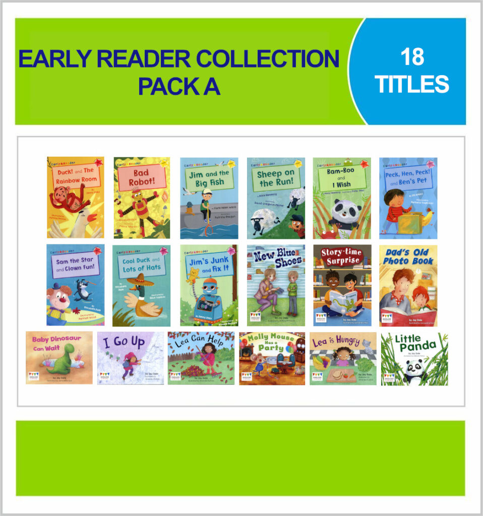 Collection Early Reader Pack A (Pink, Red, Yellow) 18 Books