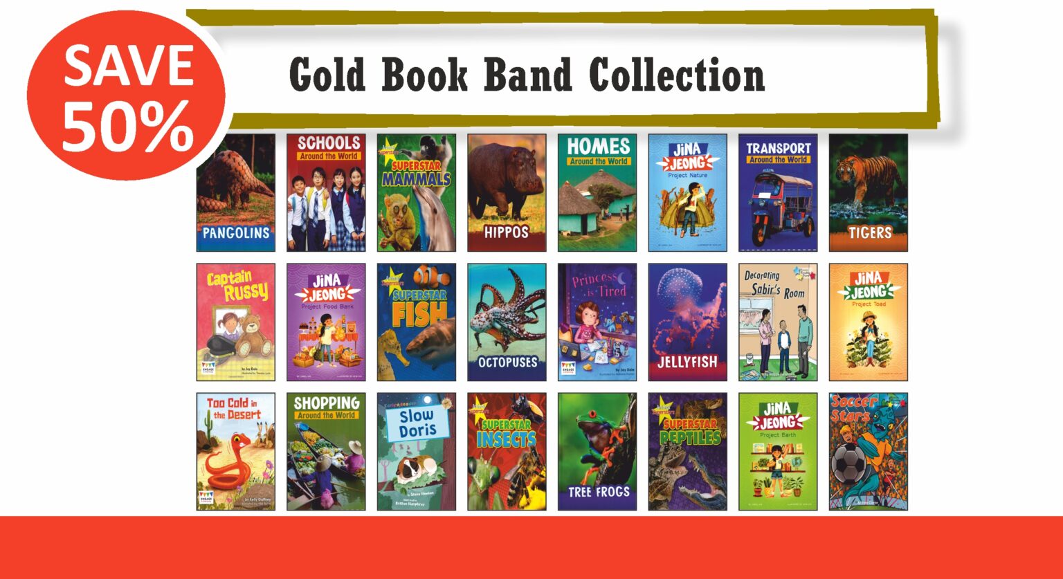 Gold Book Band Collection | 24 Books - Laburnum House Educational