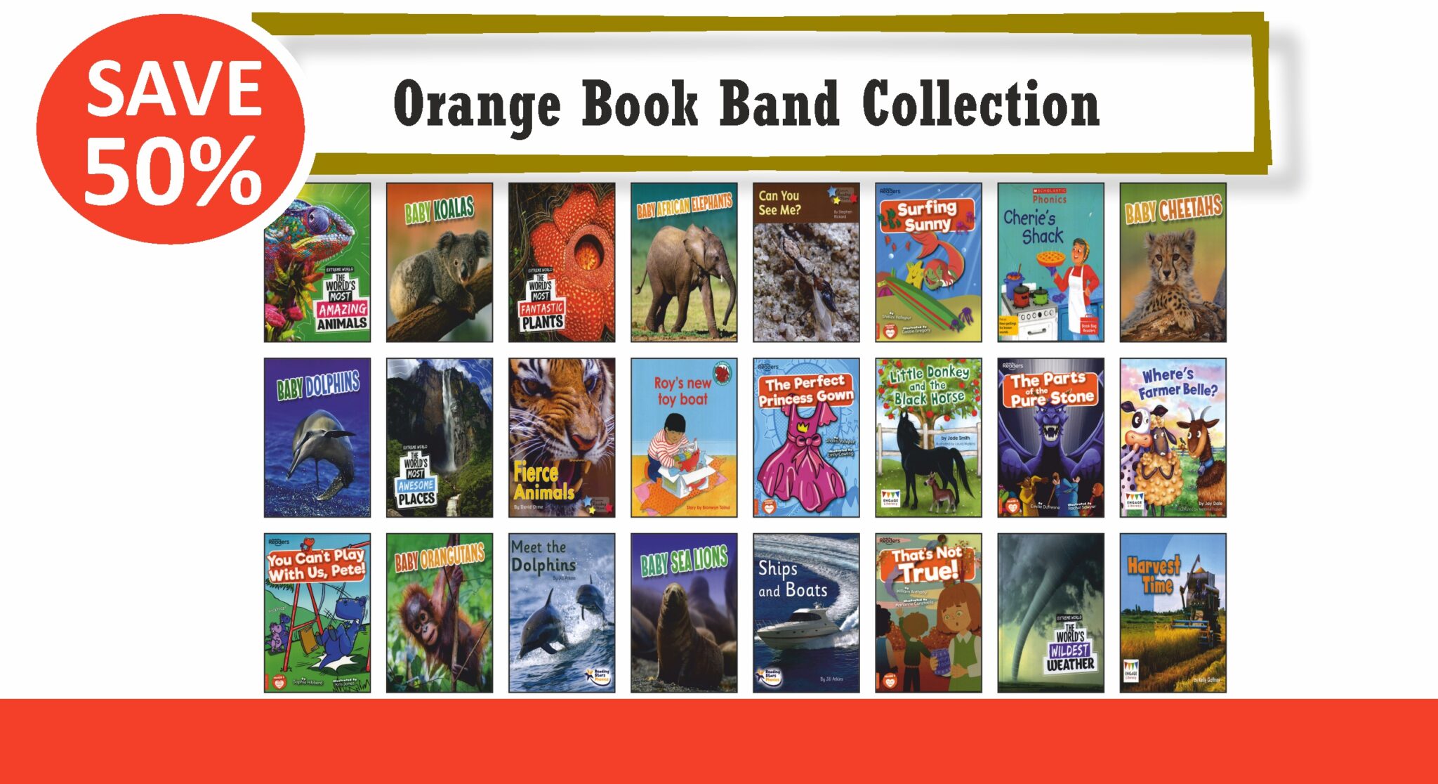 Orange Book Band Collection | 24 Books - Laburnum House Educational