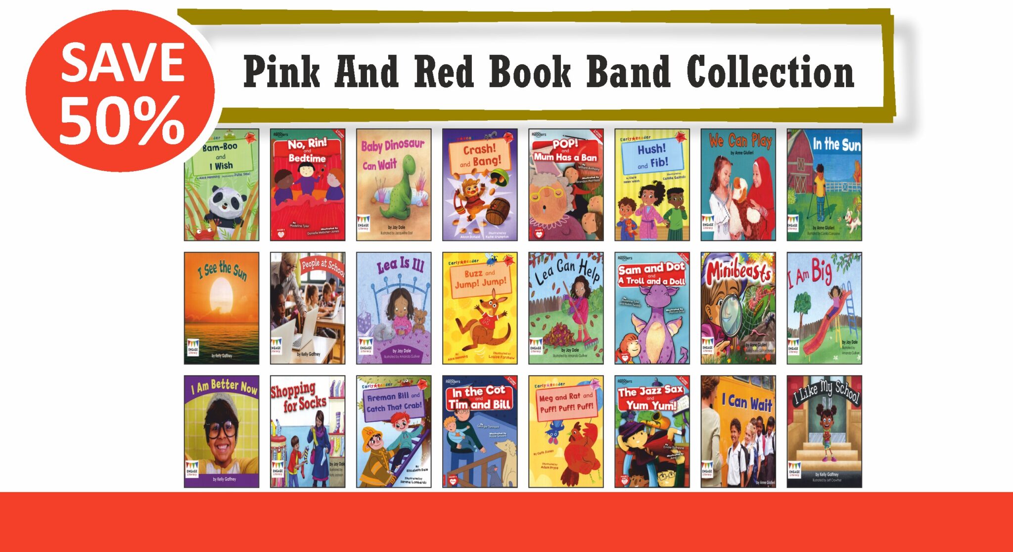 Book Band Collection Pink & Red 2024/2025 Laburnum House Educational