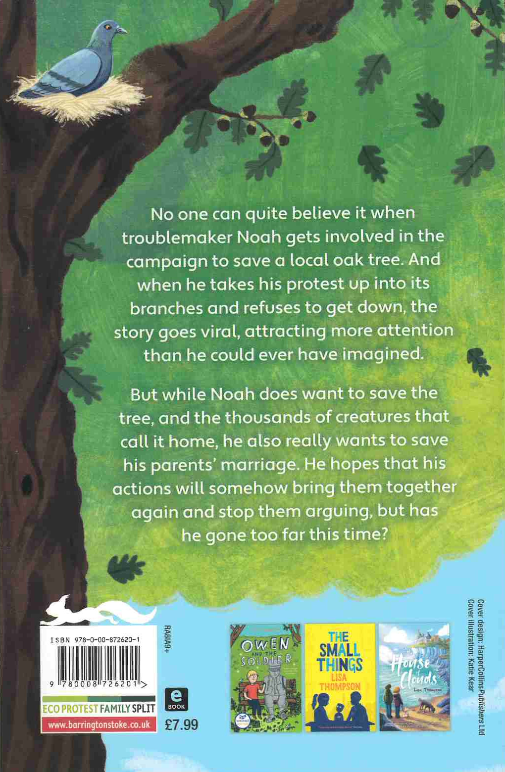 The Boy In The Tree back cover