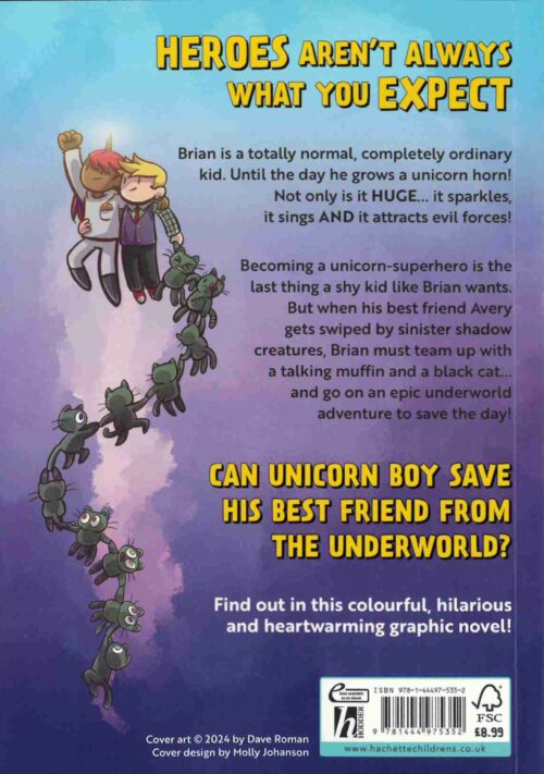 Unicorn Boy back page
