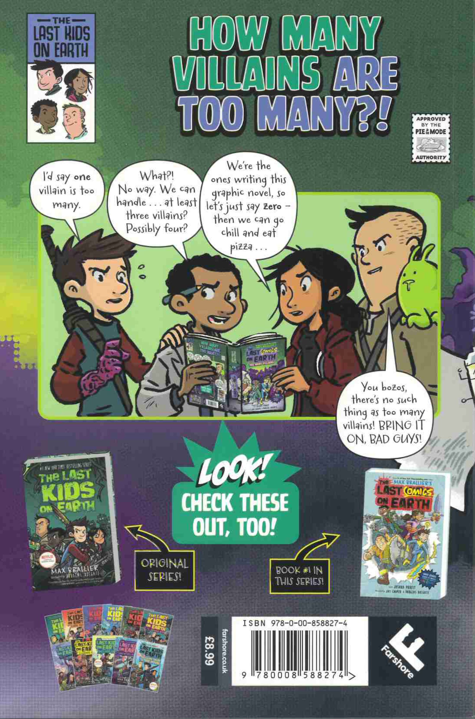 Too Many Villains back cover