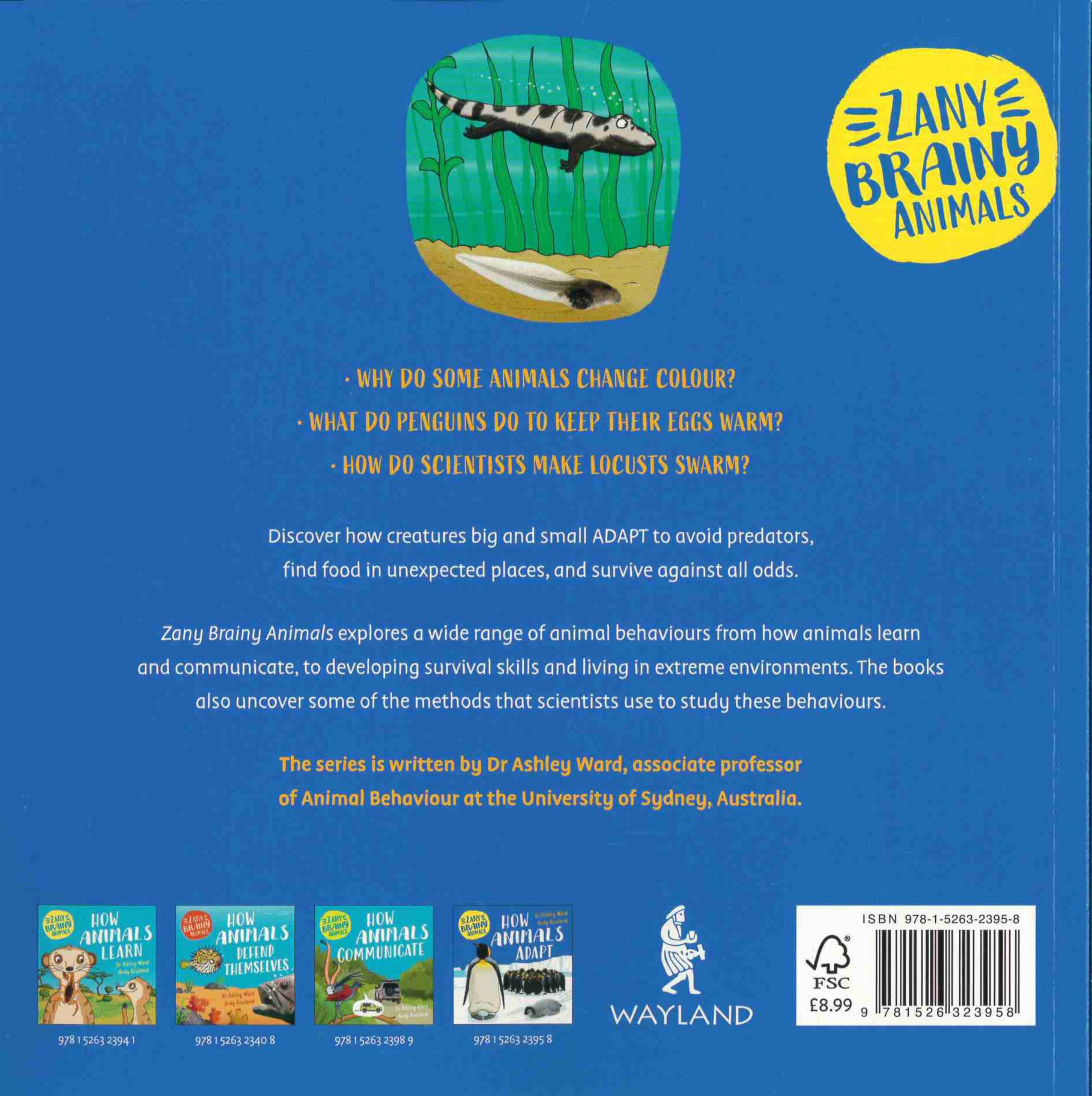 How animals adapt back cover