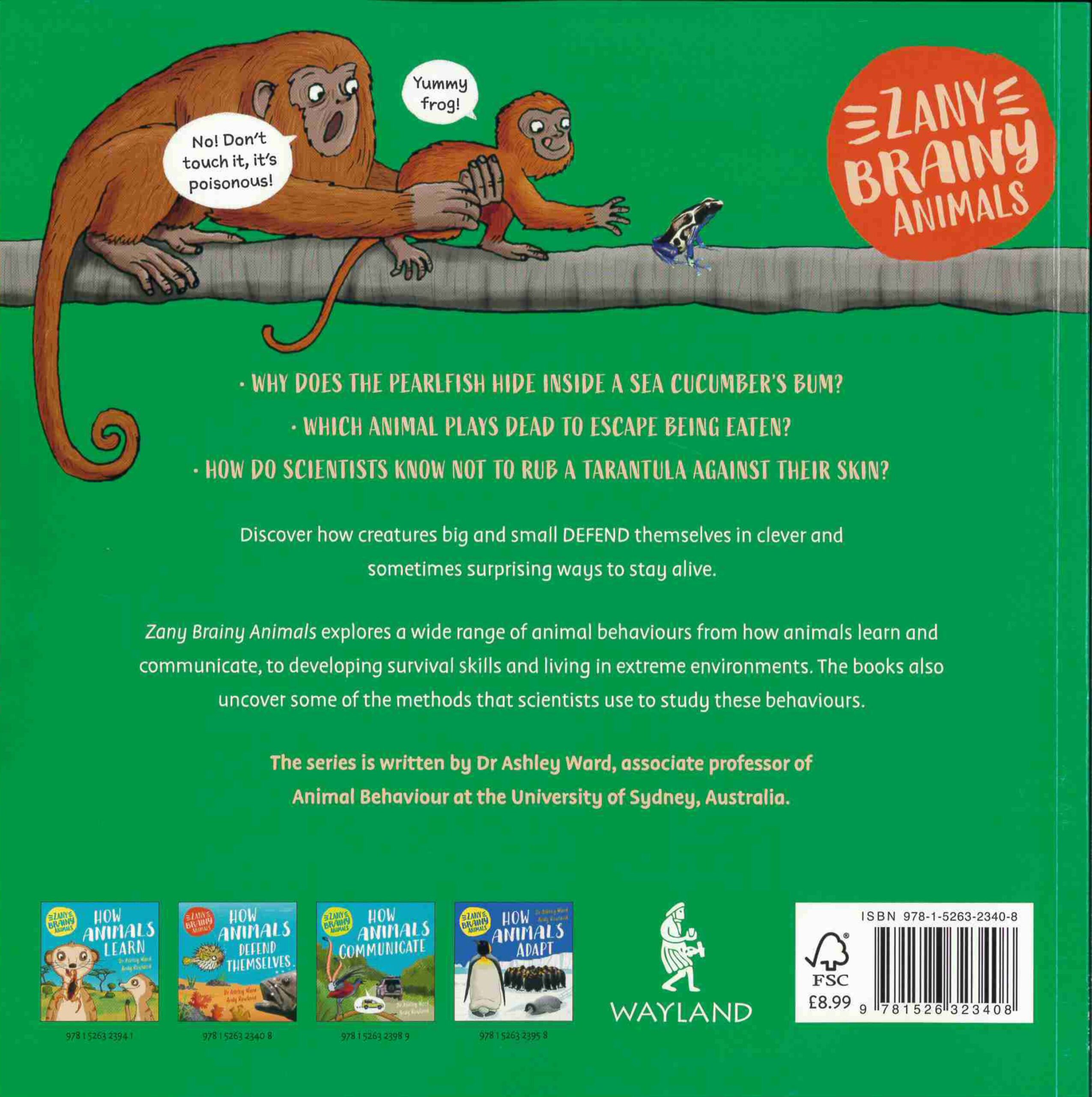 how animals defend back cover