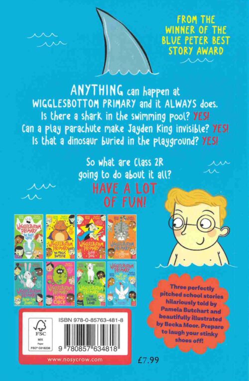 the shark in the pool back cover