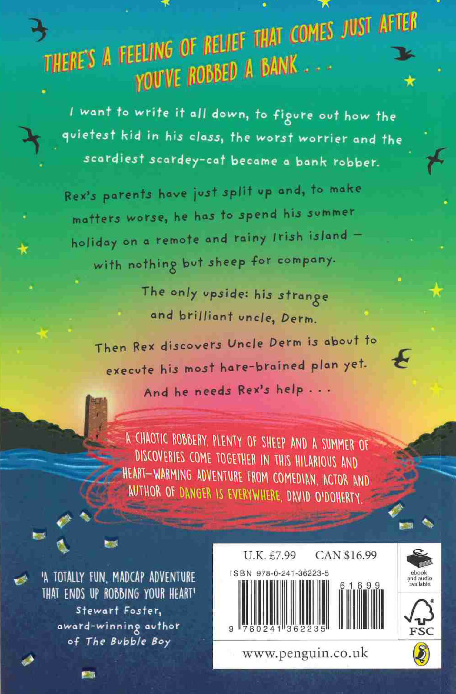 The Summer I Robbed A Bank (Back cover)