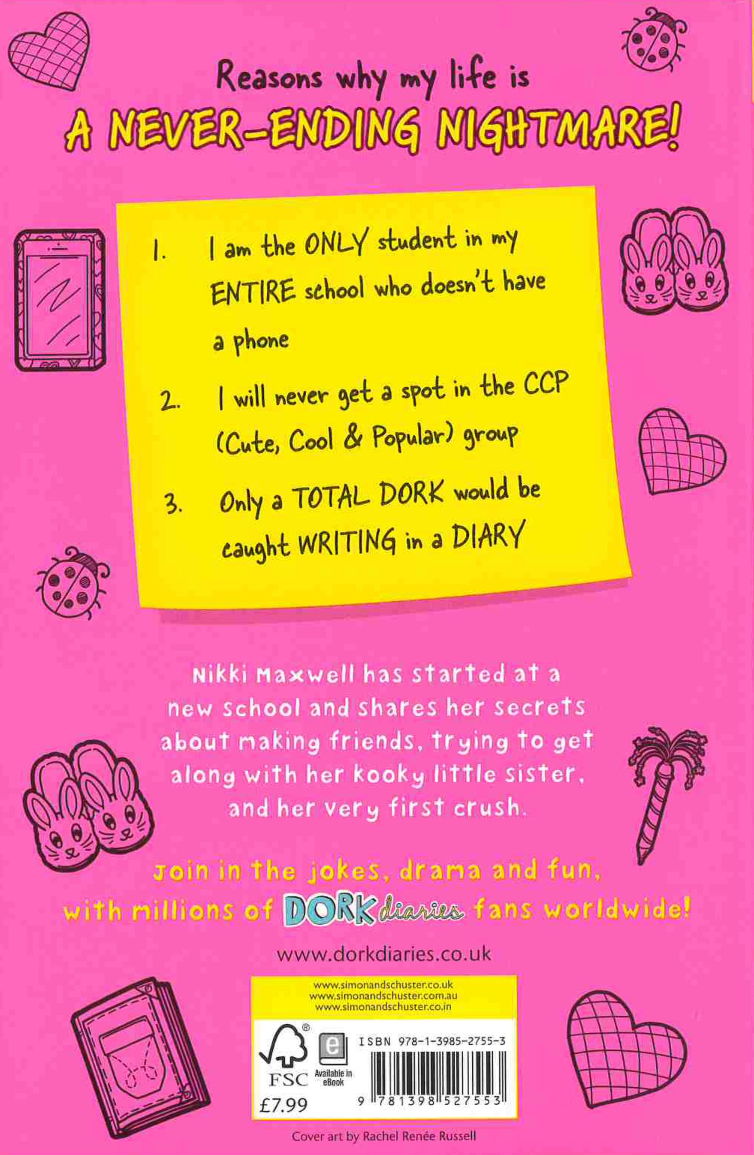 Dork Diaries (Back cover)