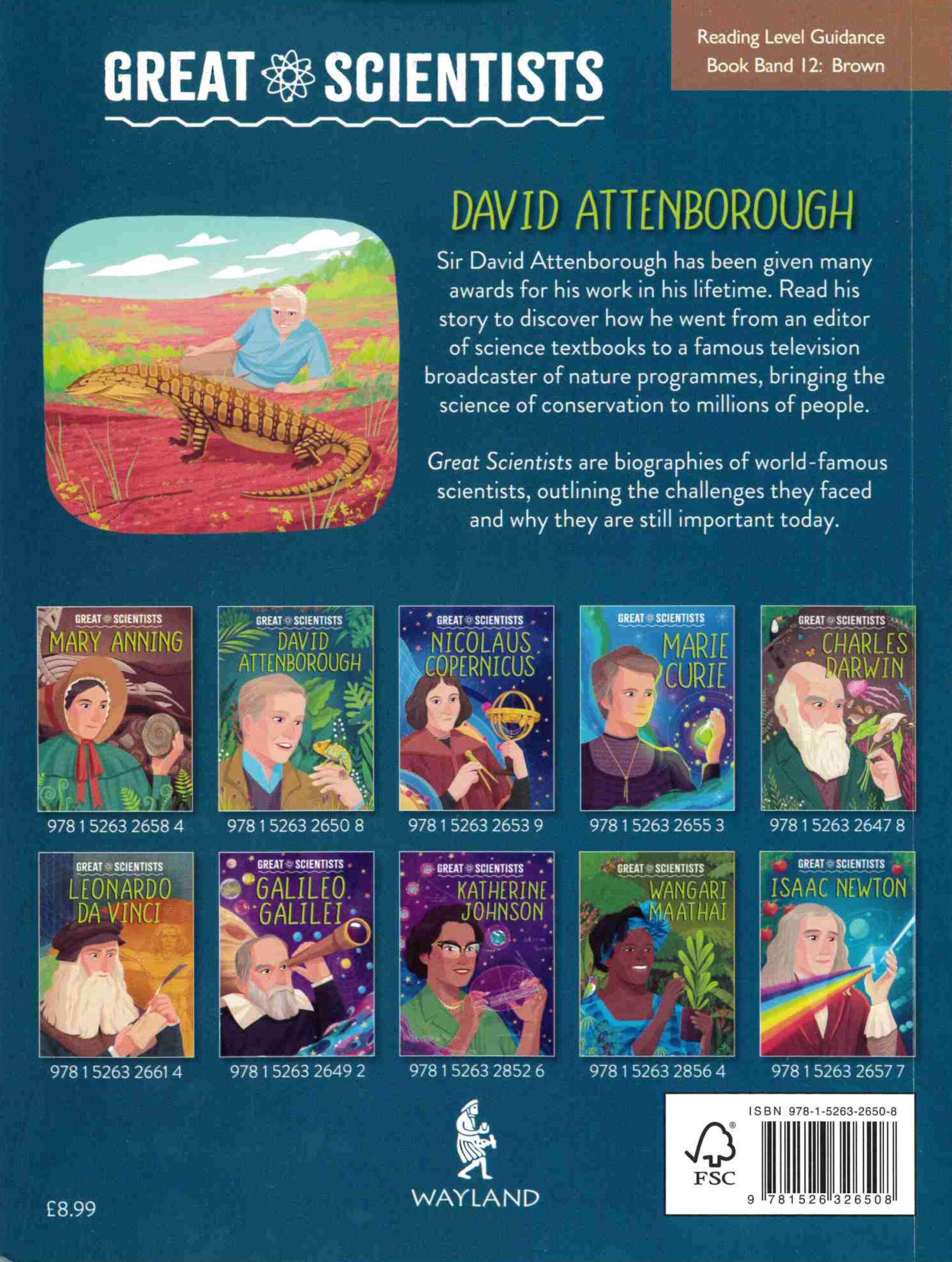 David Attenborough back cover