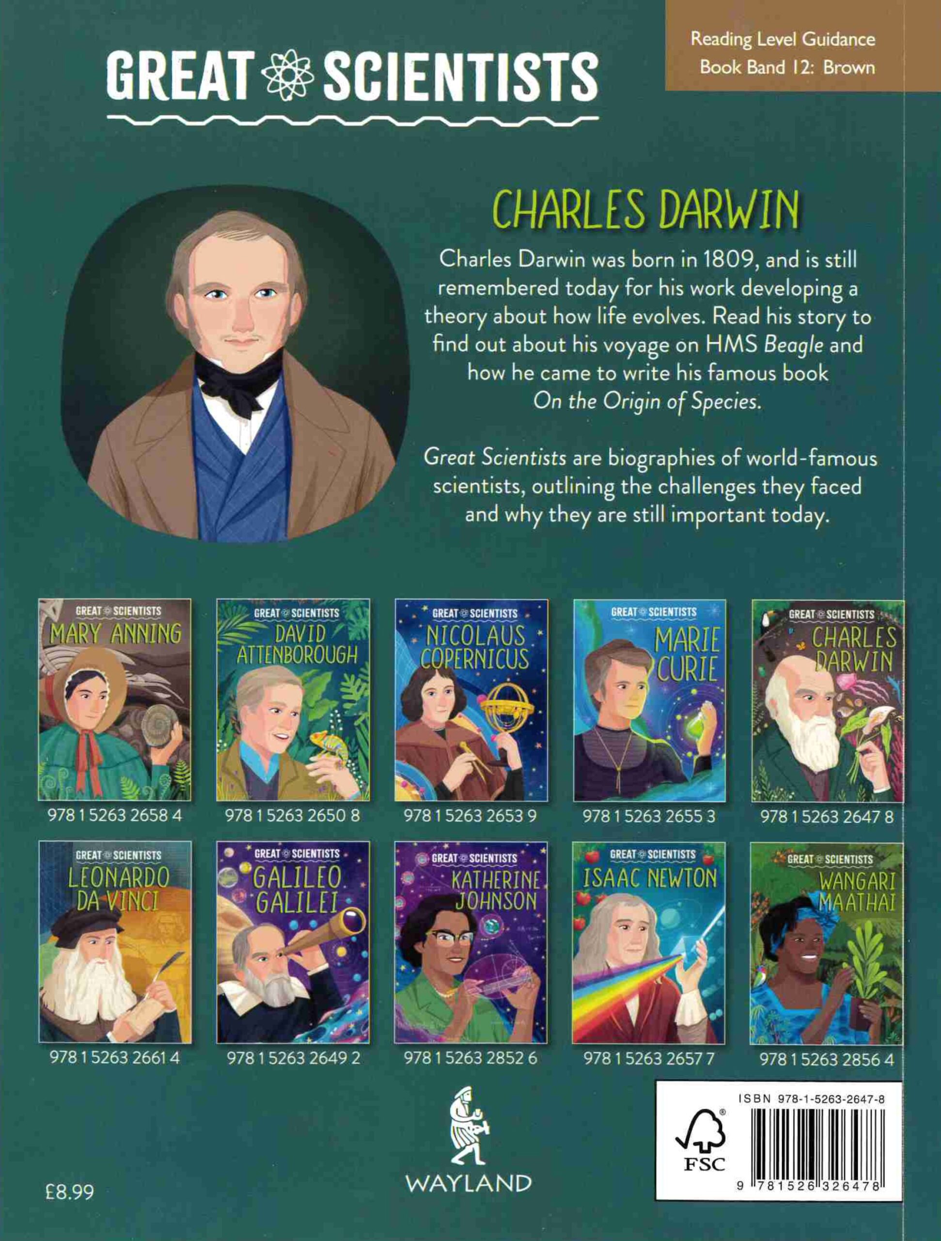 Charles Darwin back cover