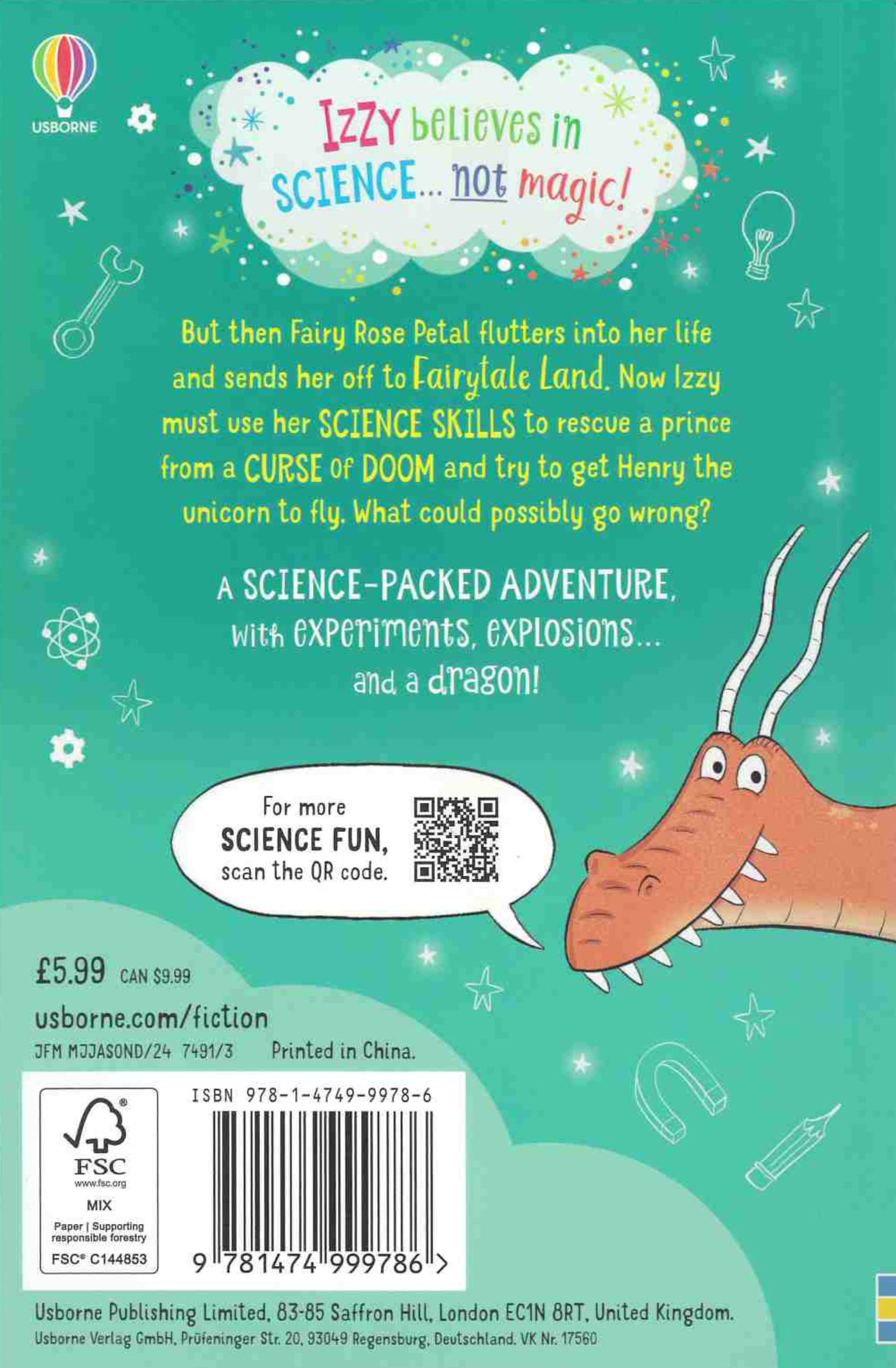 Izzy The Inventor back cover