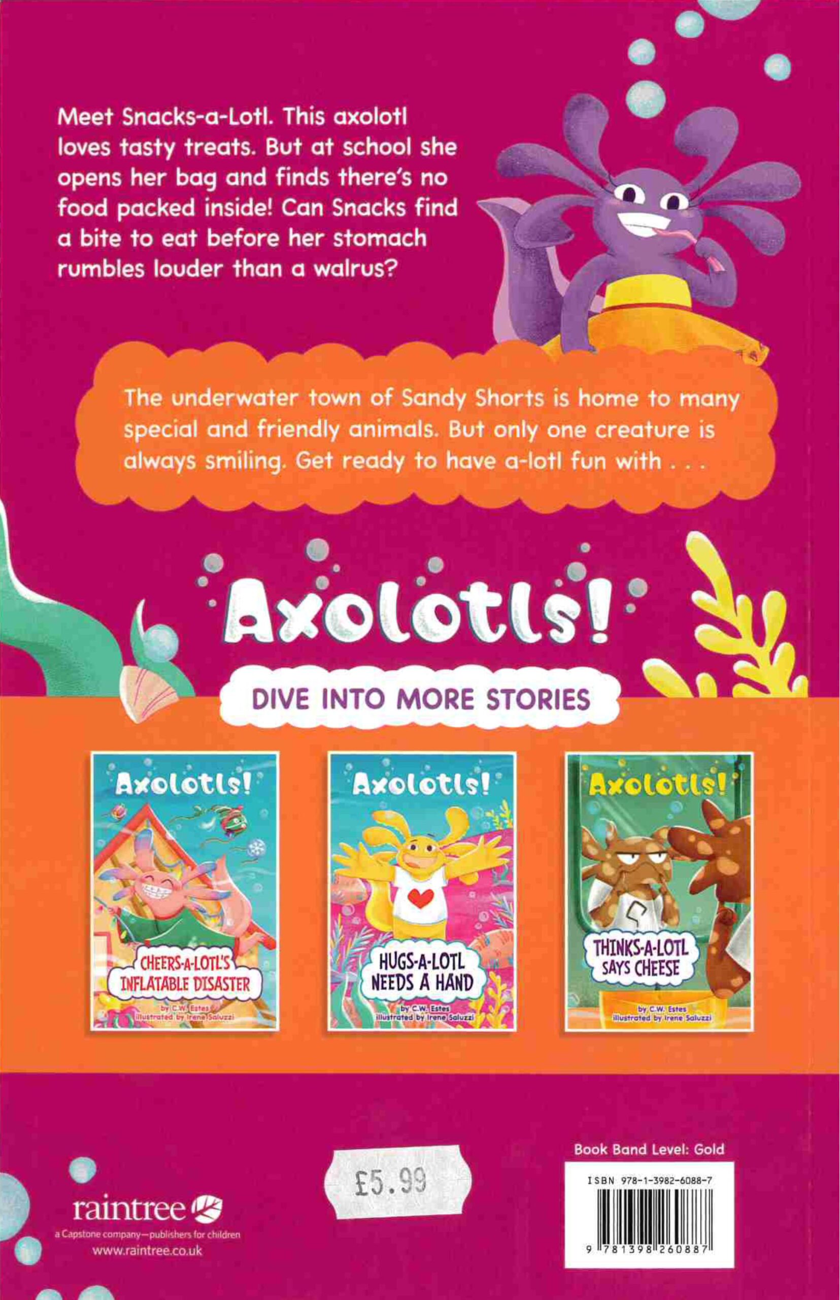 Snacks A Lotl's HUngry Day back cover