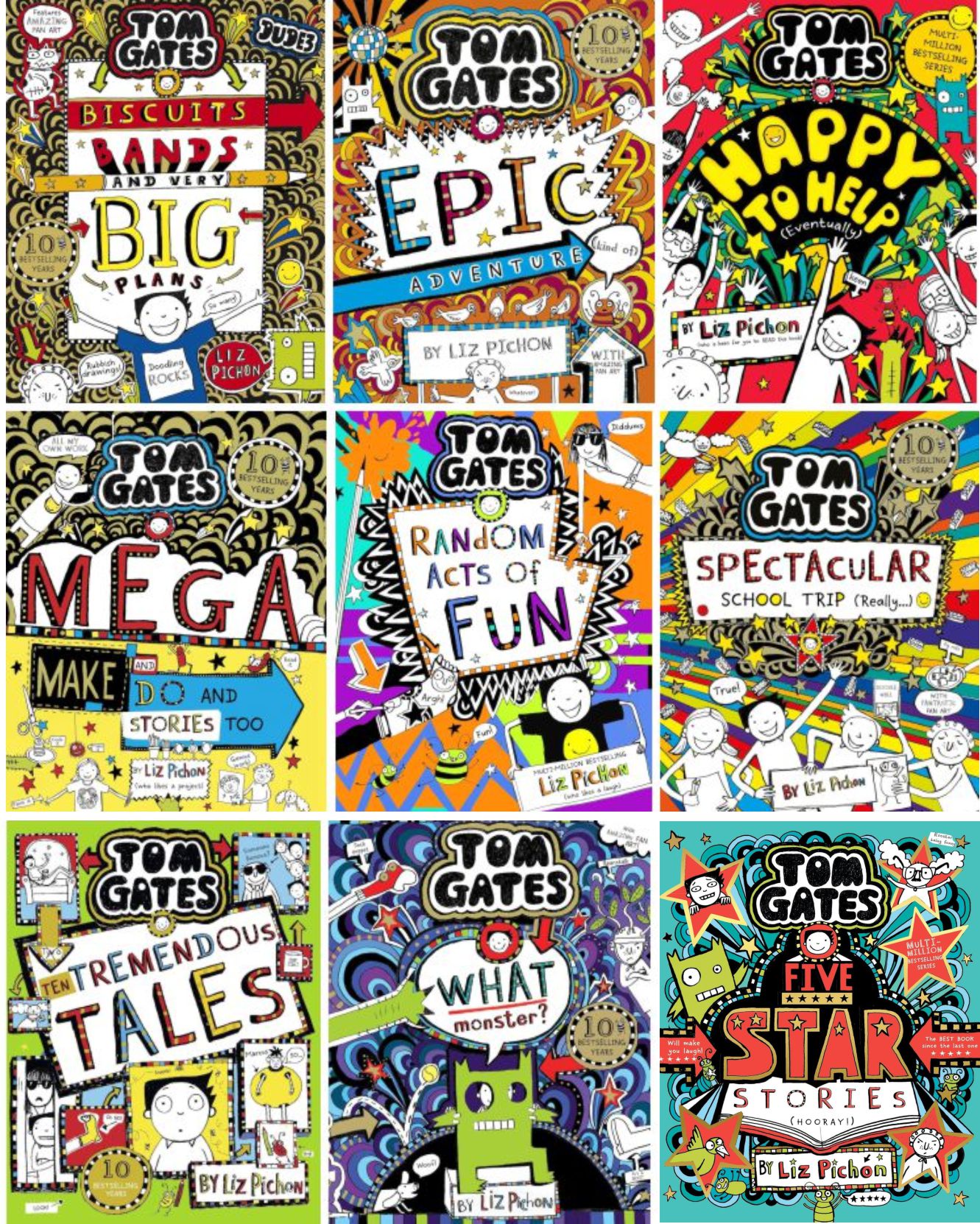 Tom Gates Vol 13- 21 Collection | 9 Books