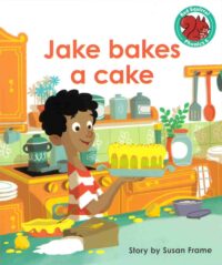 Jake bakes a cake