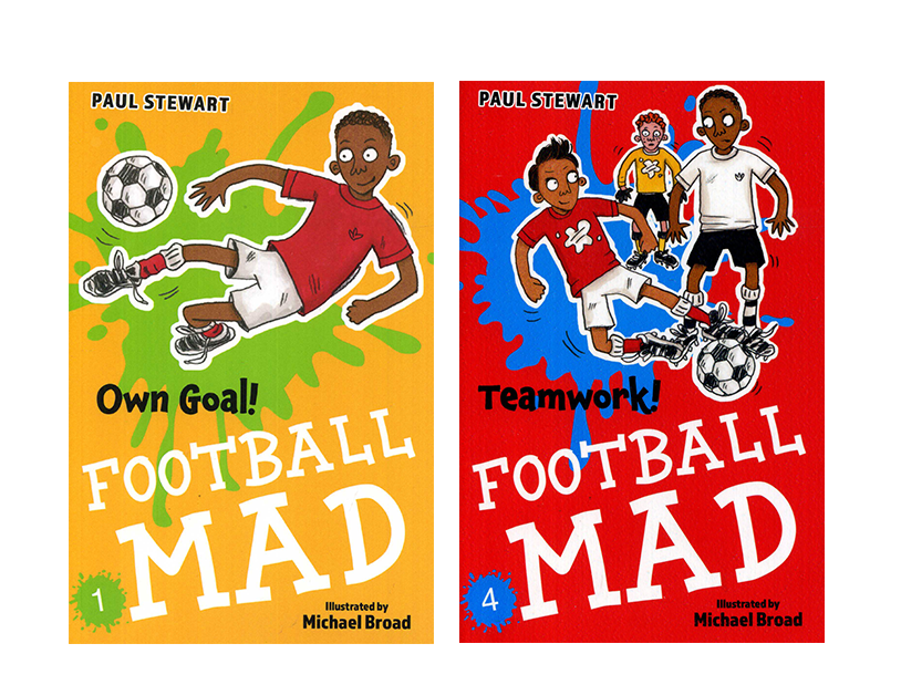 Covers of two Football Mad books